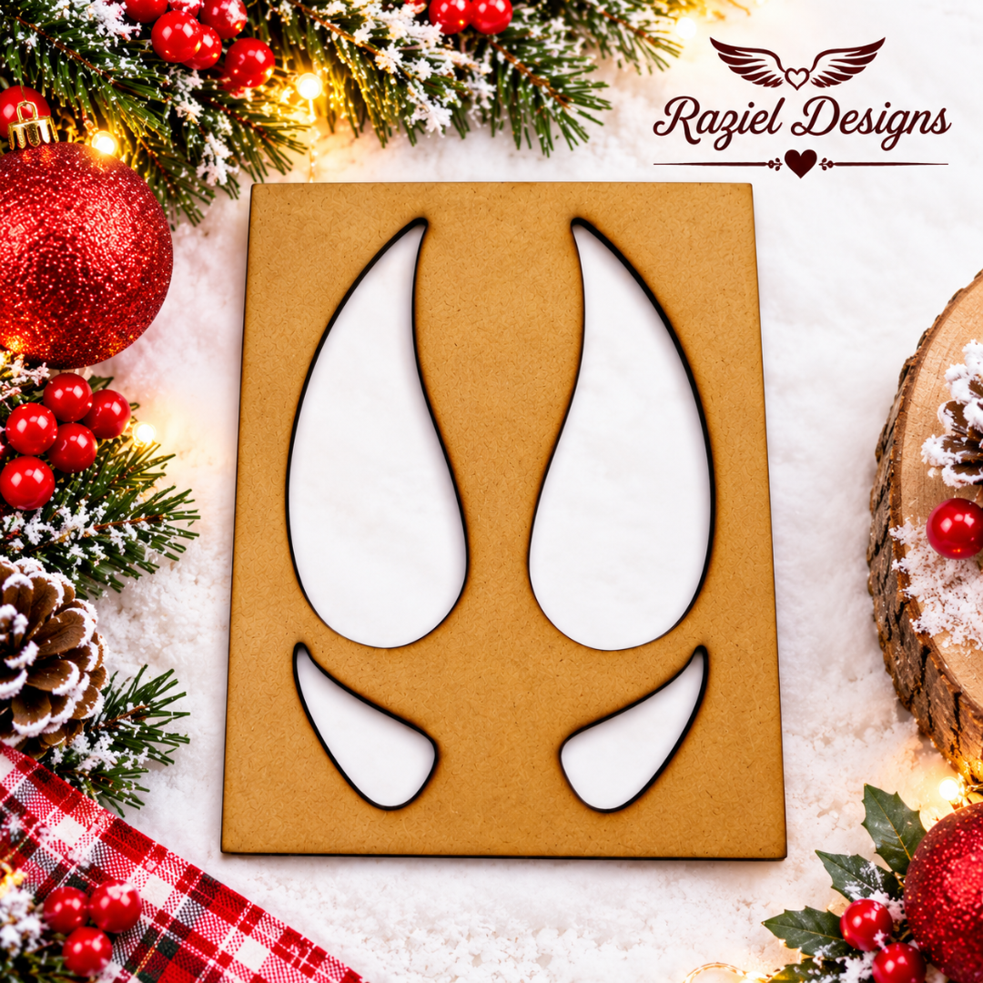 Reindeer Hoof Stencil