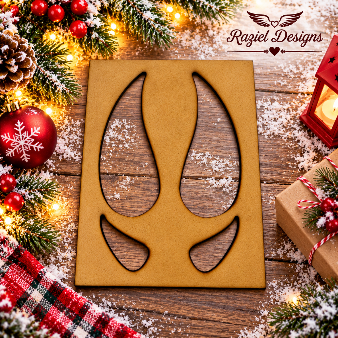 Reindeer Hoof Stencil