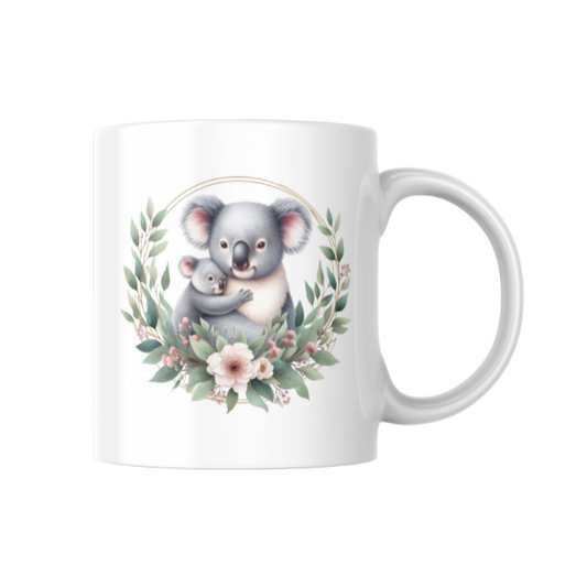 Floral Kuala Bear Coffee Cup