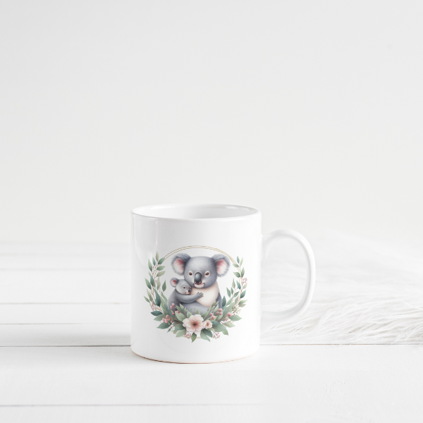 Floral Kuala Bear Coffee Cup