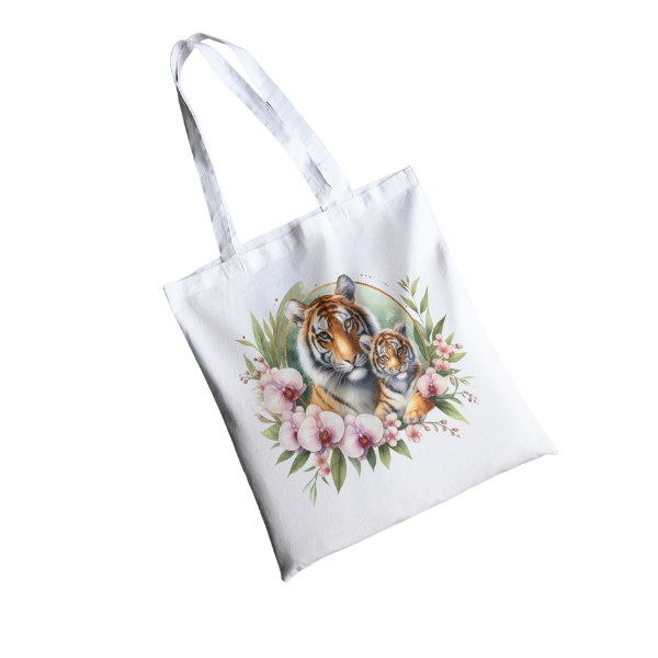 Floral Tiger Sopping Bag