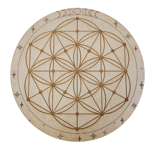 Flower of Life 31 Point Crystal Grid Board