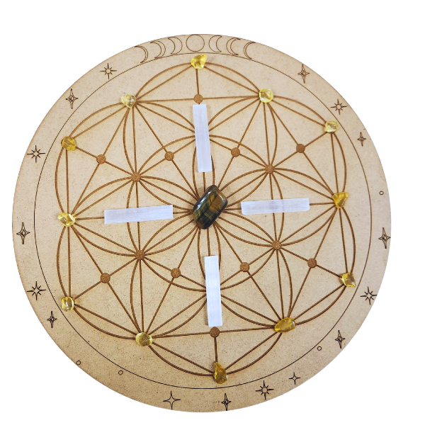 Flower of Life 31 Point Crystal Grid Board