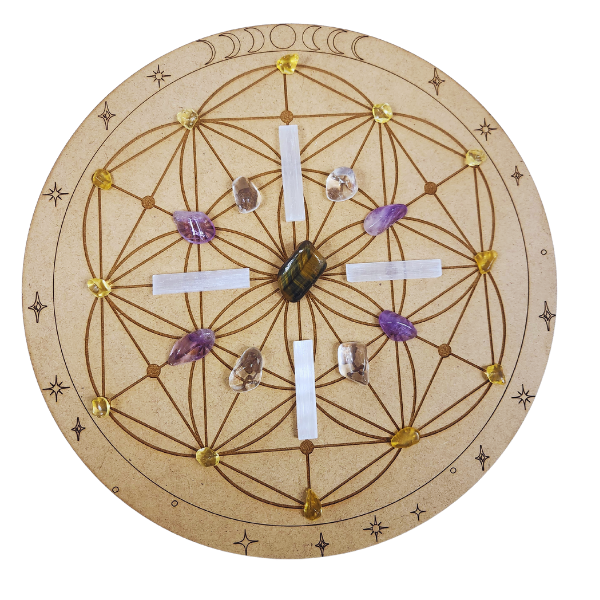 Flower of Life 31 Point Crystal Grid Board