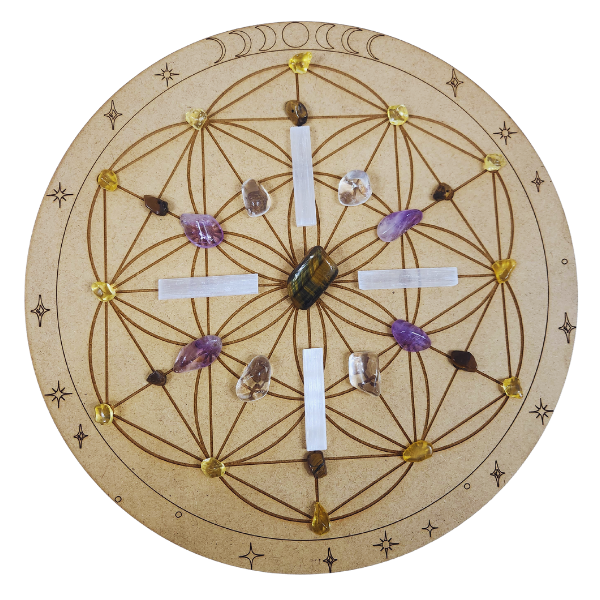 Flower of Life 31 Point Crystal Grid Board