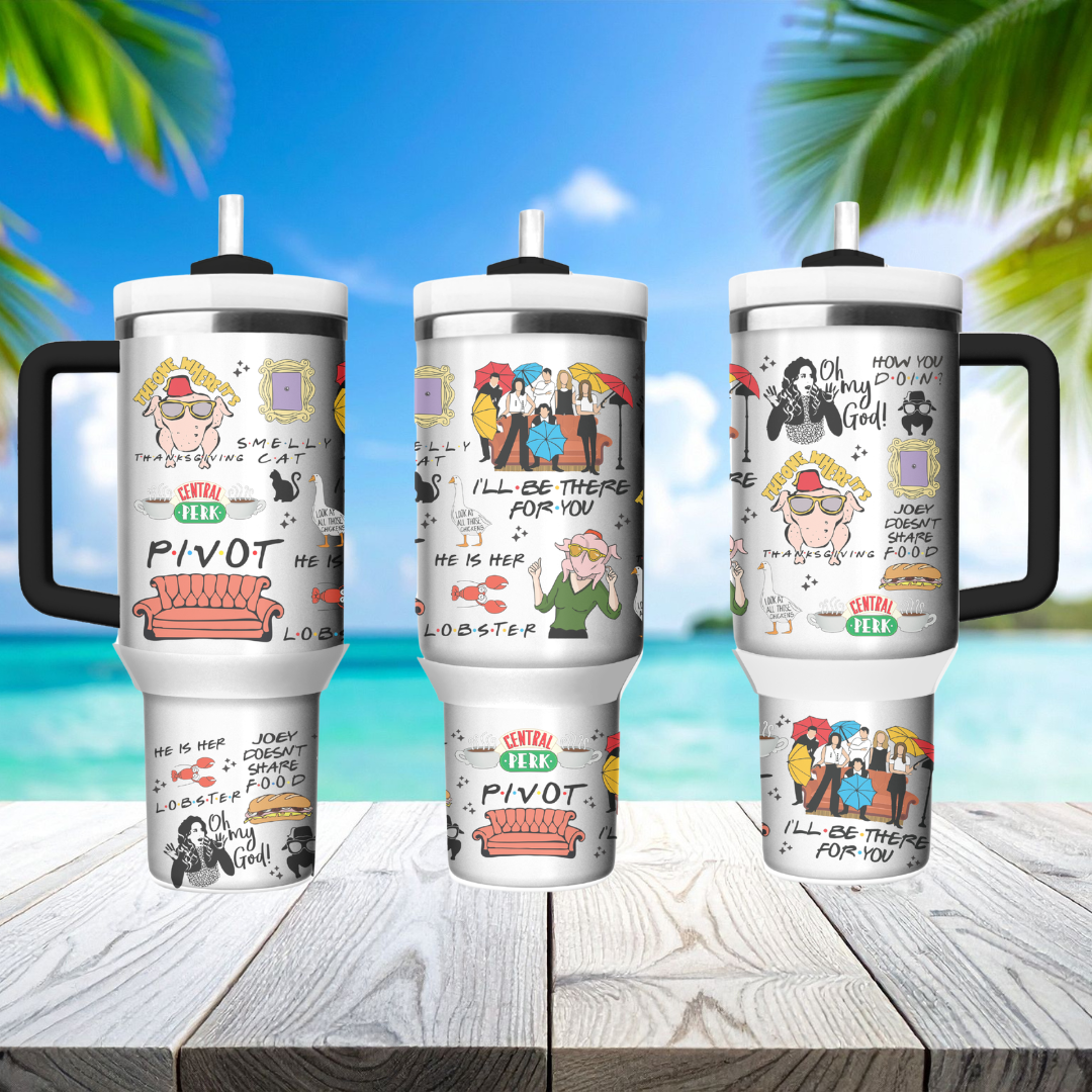 Friends Inspired 40oz Quencher Tumbler