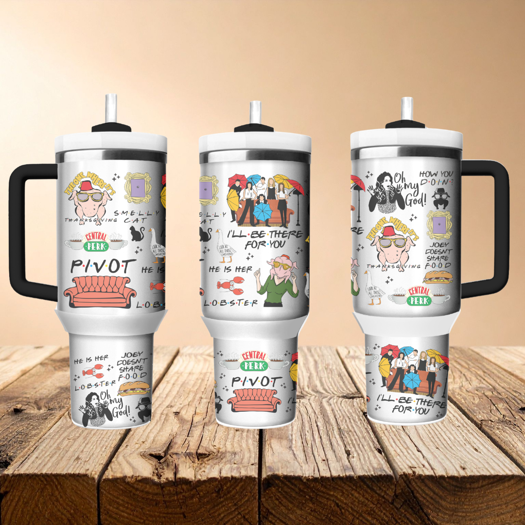 Friends Inspired 40oz Quencher Tumbler