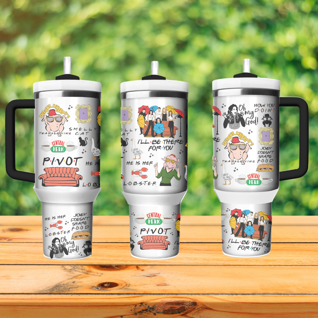 Friends Inspired 40oz Quencher Tumbler