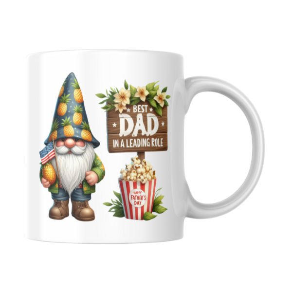 Gnome Best Dad In a Leading Role Coffee Cup