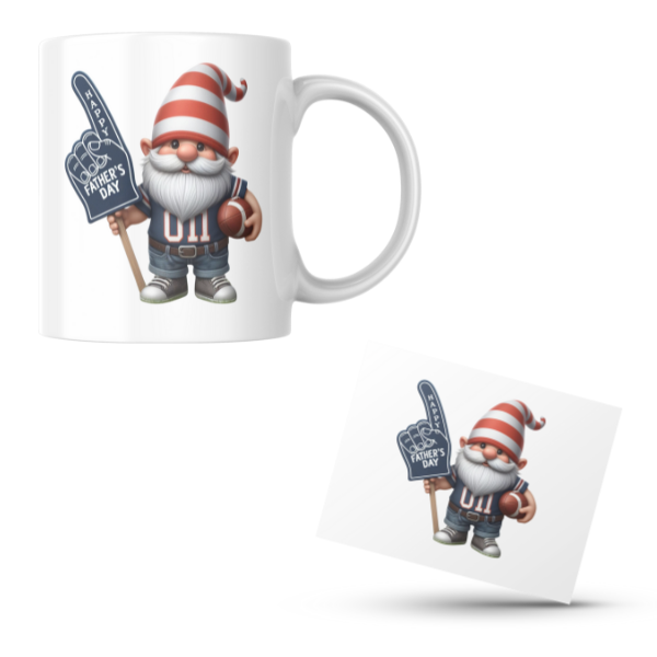 Gnome Happy Father'sday Coffee Cup and Coaster Set