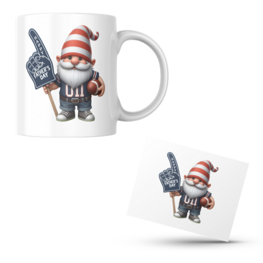 Gnome Happy Father'sday Coffee Cup and Coaster Set