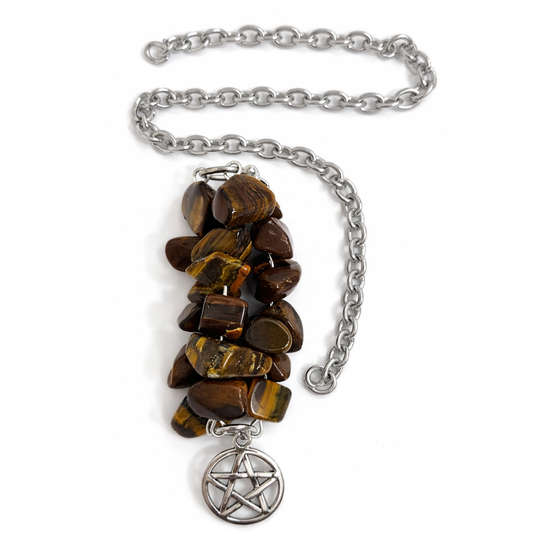 Golden Guardian Tiger’s Eye Divination Pendulum