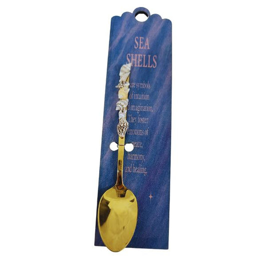 Golden Seashell Altar Spoon