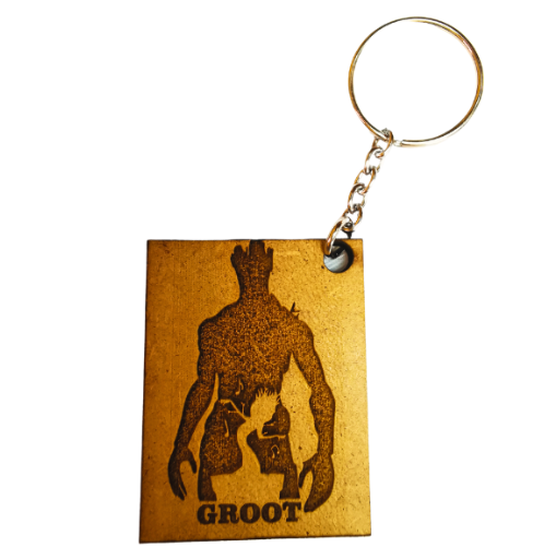 Groot Marvel Themed Keyring