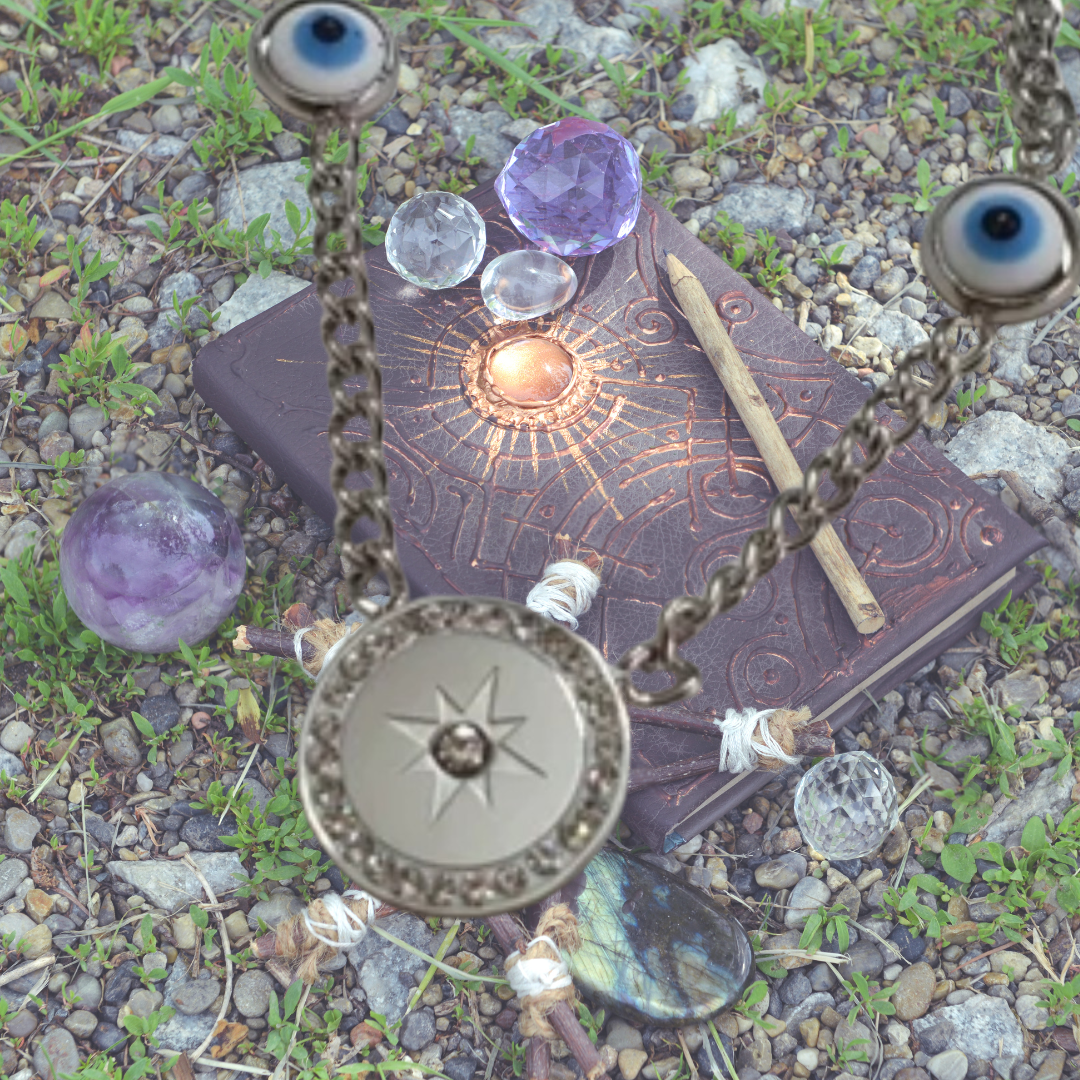 Guided by the Watchful Eye Compass Necklace