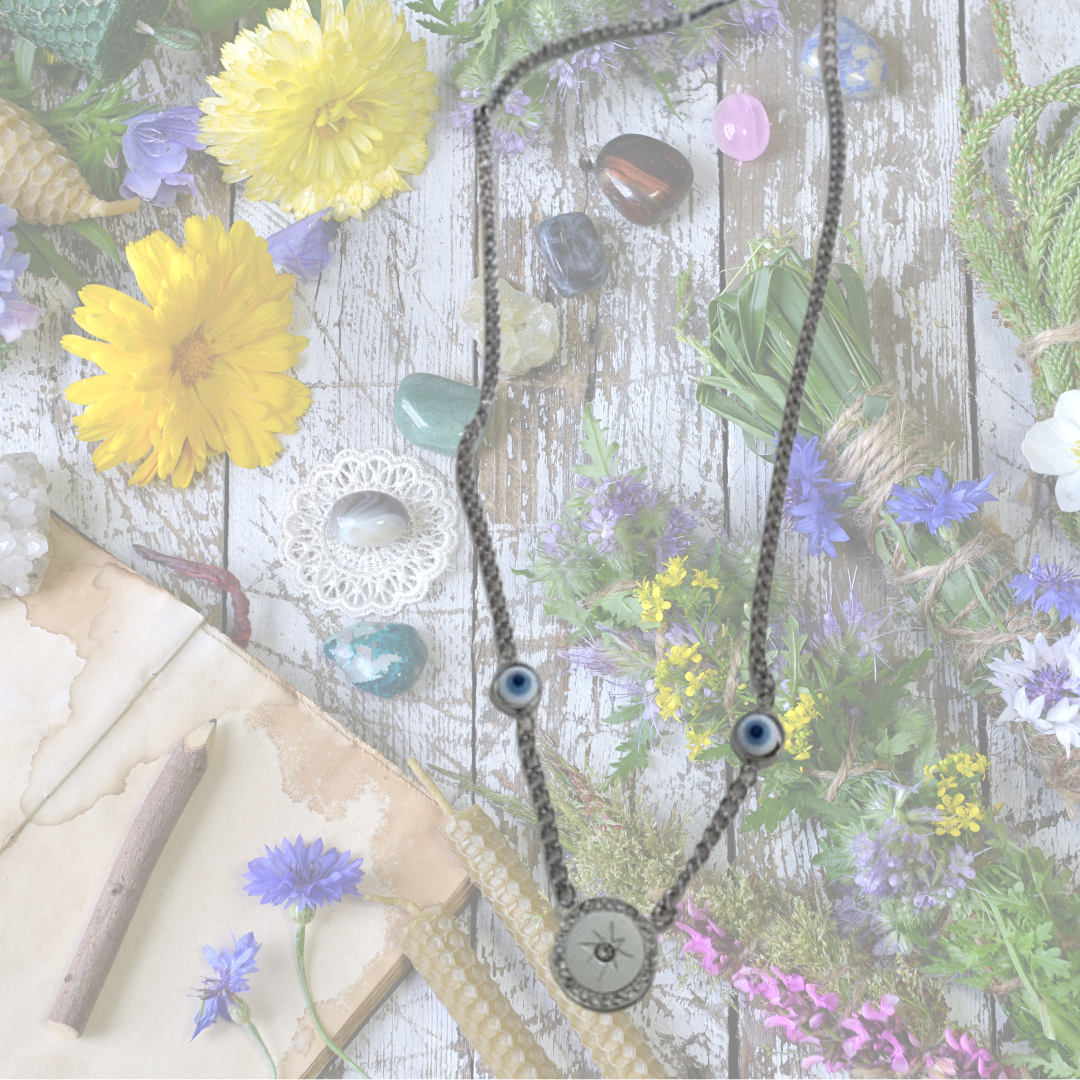 Guided by the Watchful Eye Compass Necklace