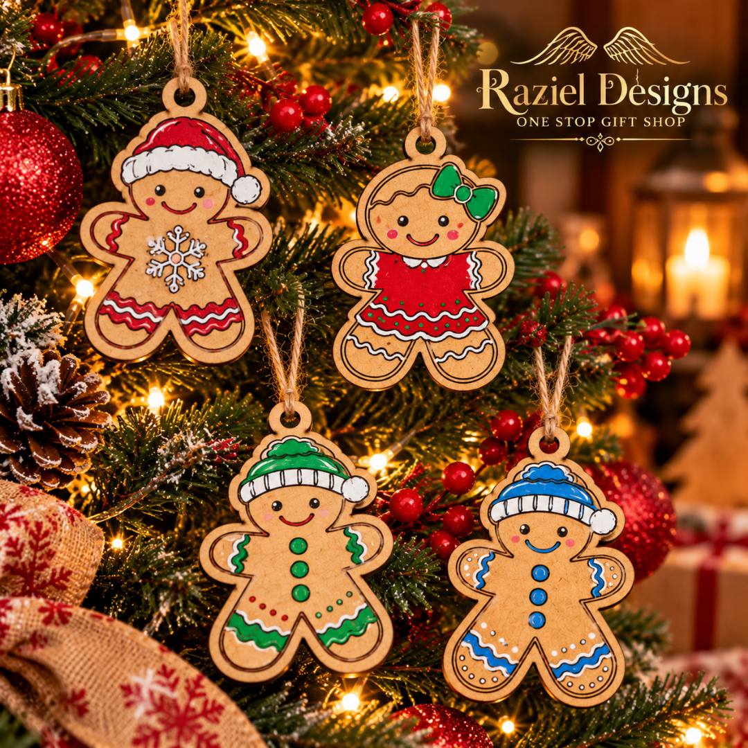 Christmas Gingerbread Ornament Painting Kit