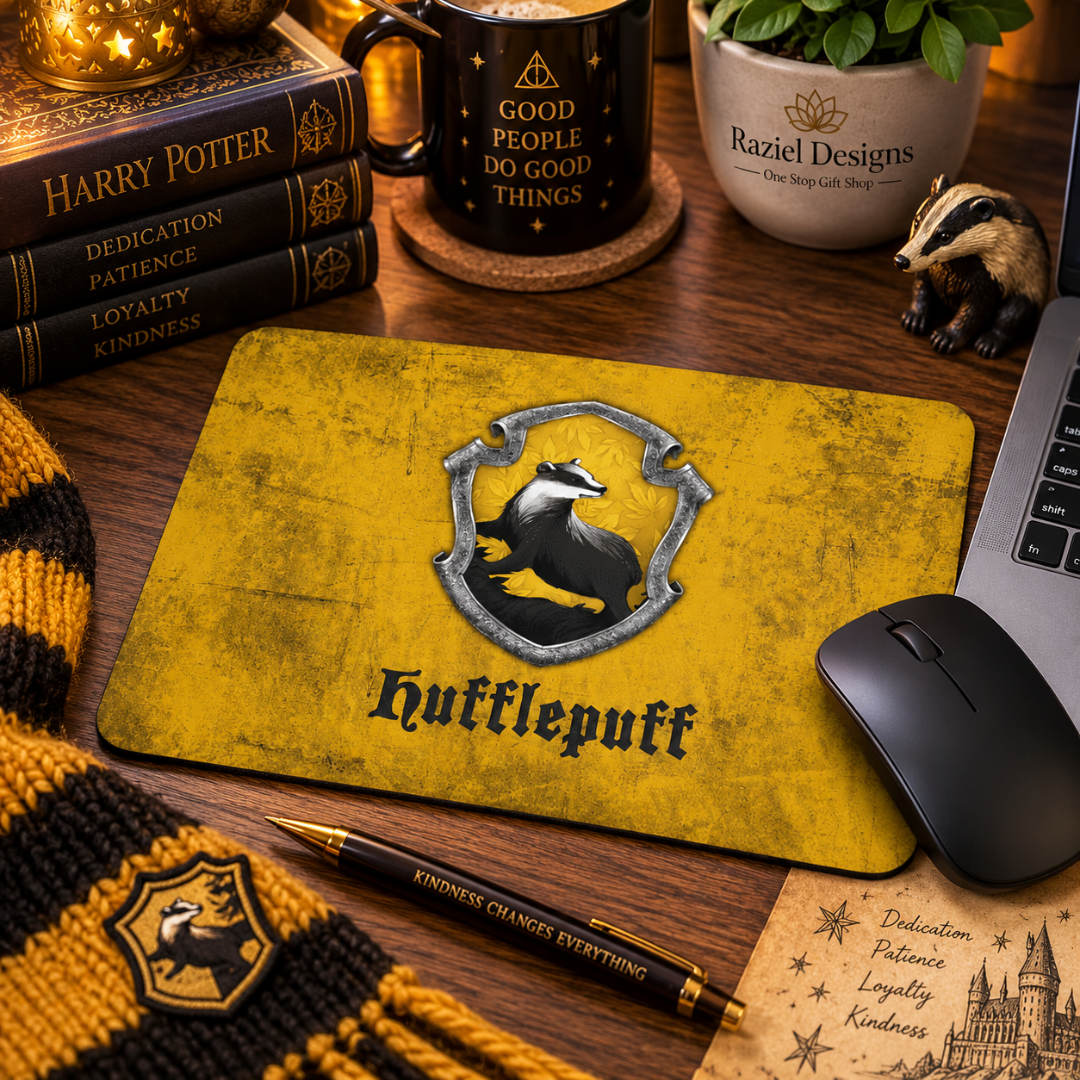Harry Potter Hufflepuff Themed Mousepad