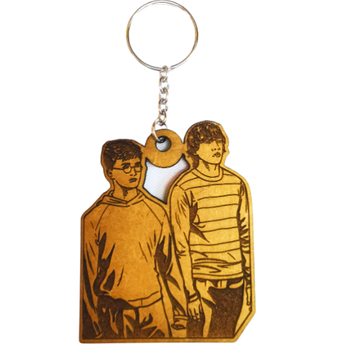 Harry and Ron Themed Keyring