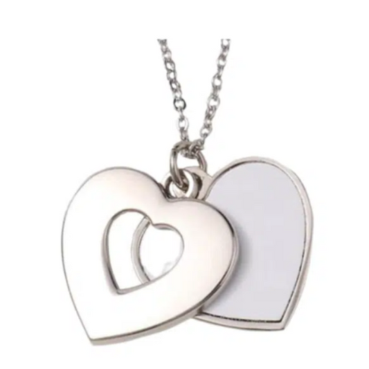 Heart Necklace Silver Zink-Alloy