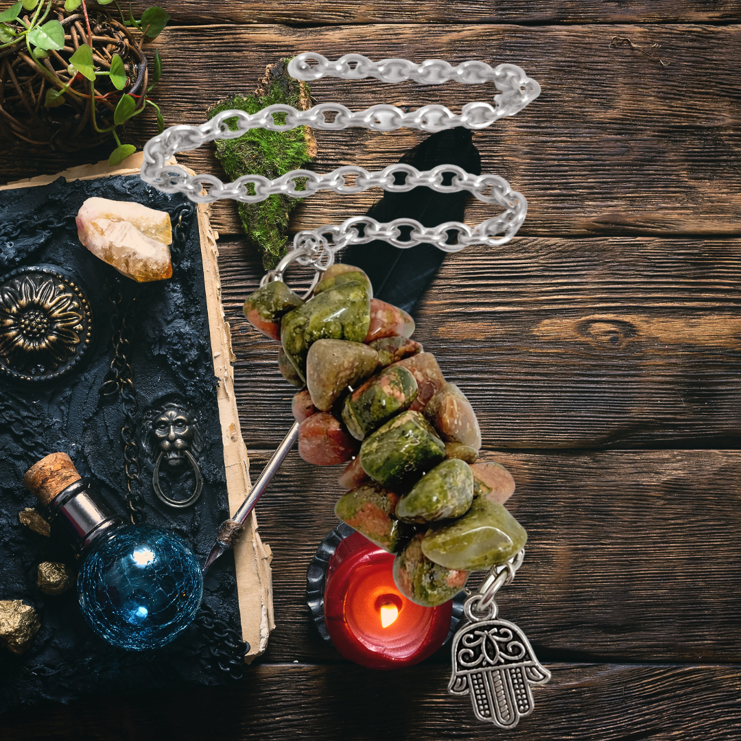 Heartroot Unakite Divination Pendulum