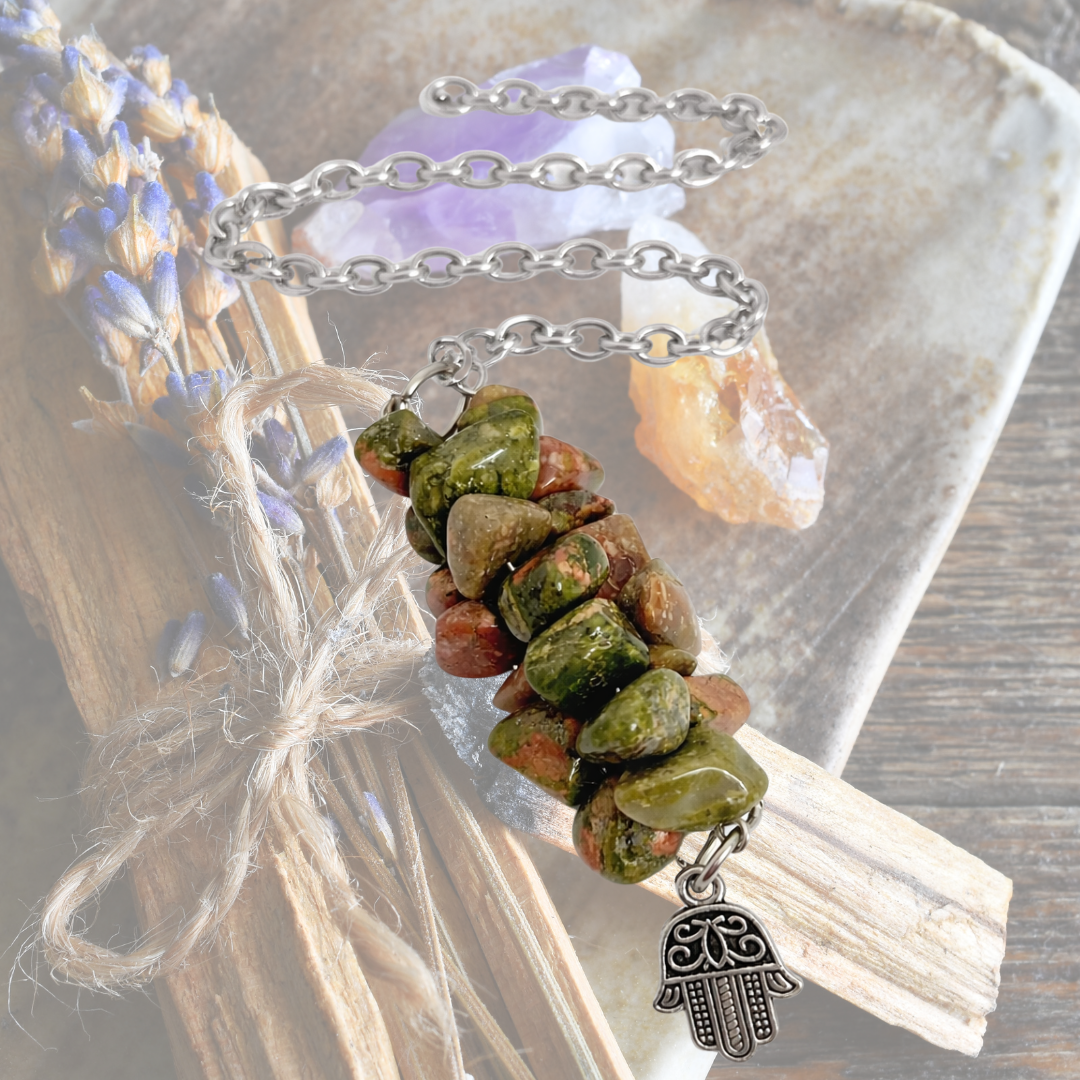 Heartroot Unakite Divination Pendulum