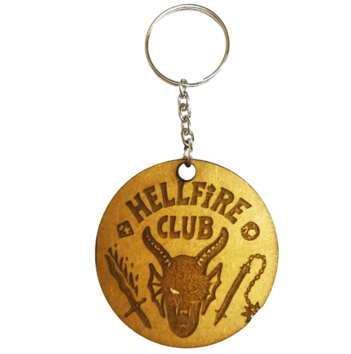 Hellfire Club Stranger Things Themed Keyring – Raziel Designs