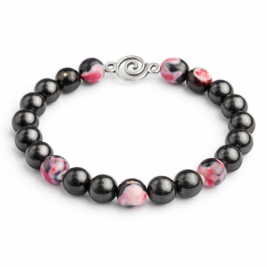 Hematite Spiral Balance Bracelet