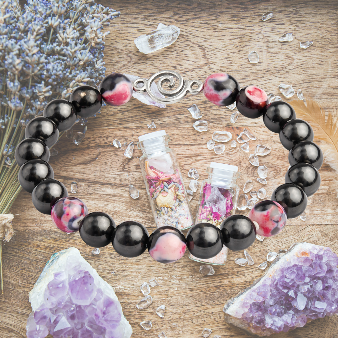 Hematite Spiral Balance Bracelet