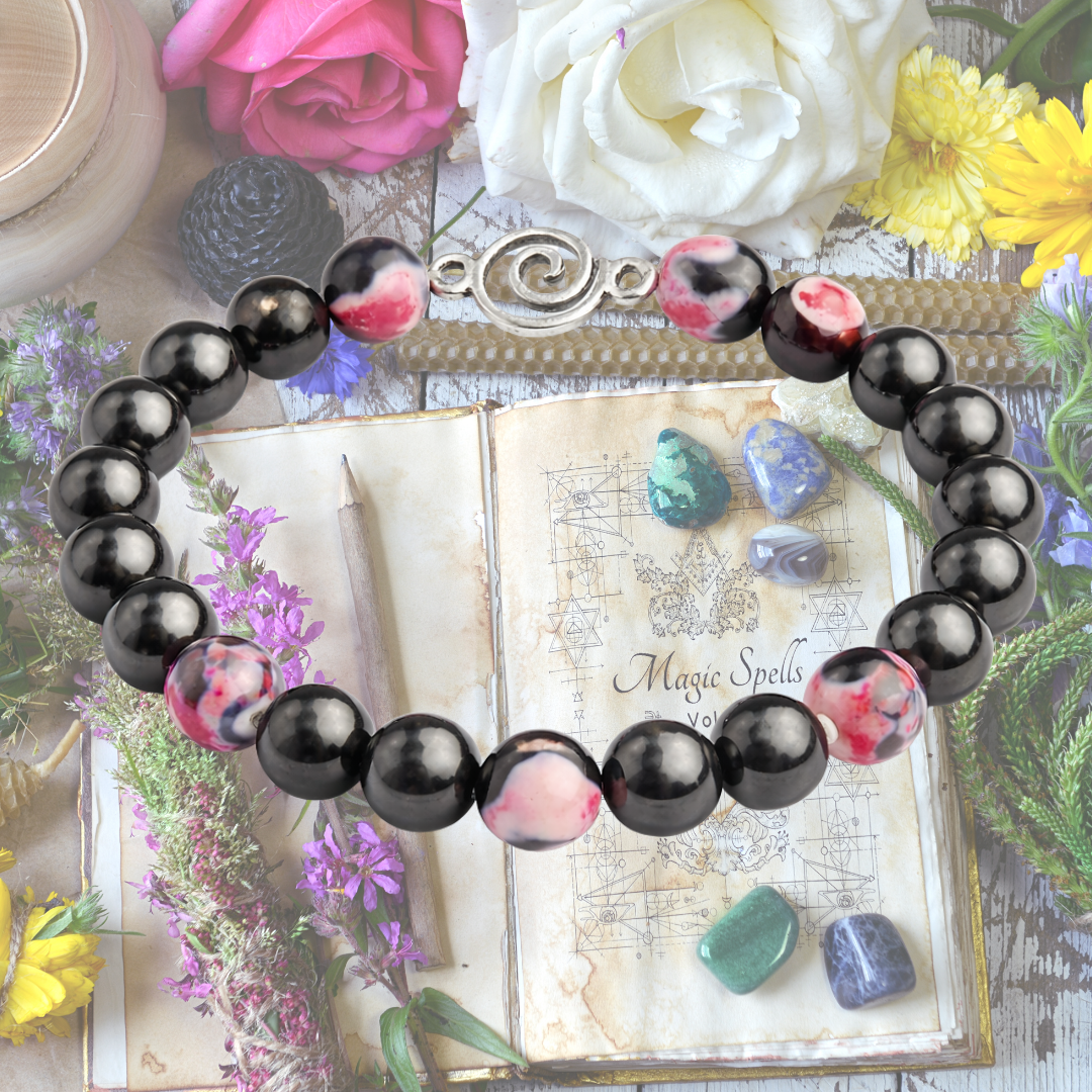 Hematite Spiral Balance Bracelet
