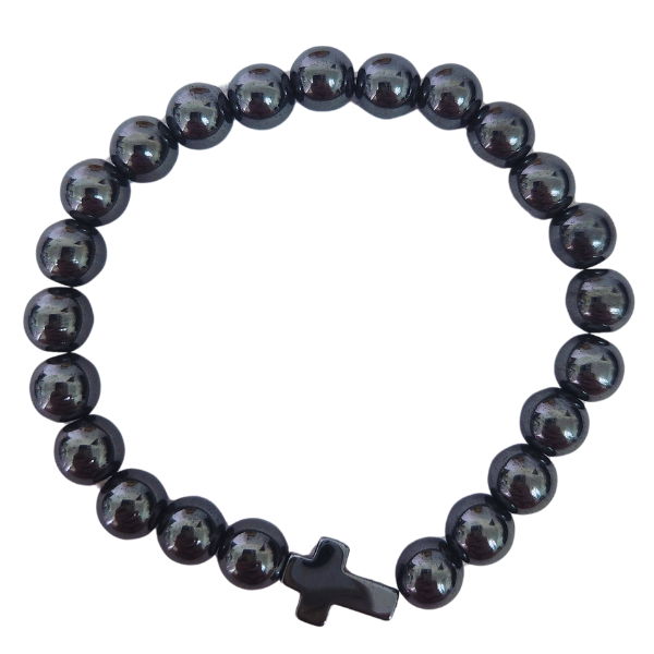 Guardian of Shadows Hematite Stack Bracelet