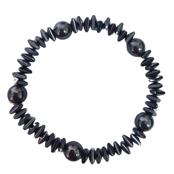 Guardian of Shadows Hematite Stack Bracelet