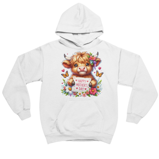 Highland Calf Love Mother's Day Hoodie