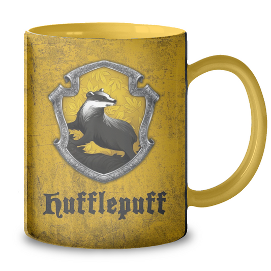 Hufflepuff Themed Yellow Mug