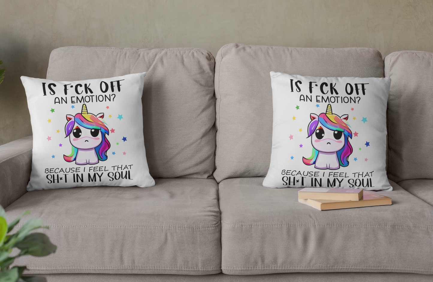 Is F Off An Emotion Throw Pillow