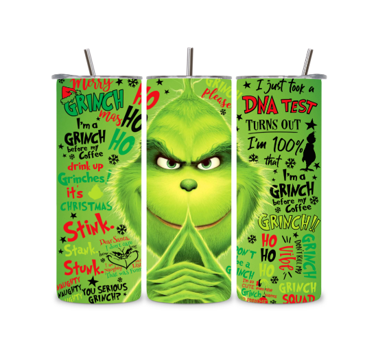 I'm A Grinch Before My Coffee 20 OZ Skinny Tumbler