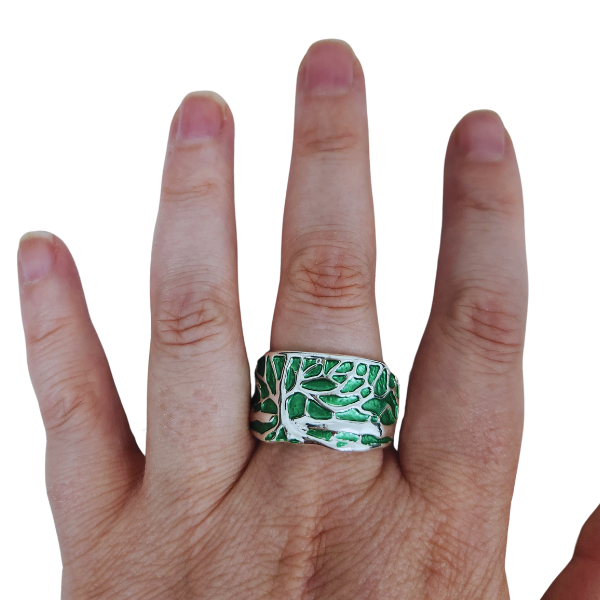 Infinite Growth Tree of Life Ring