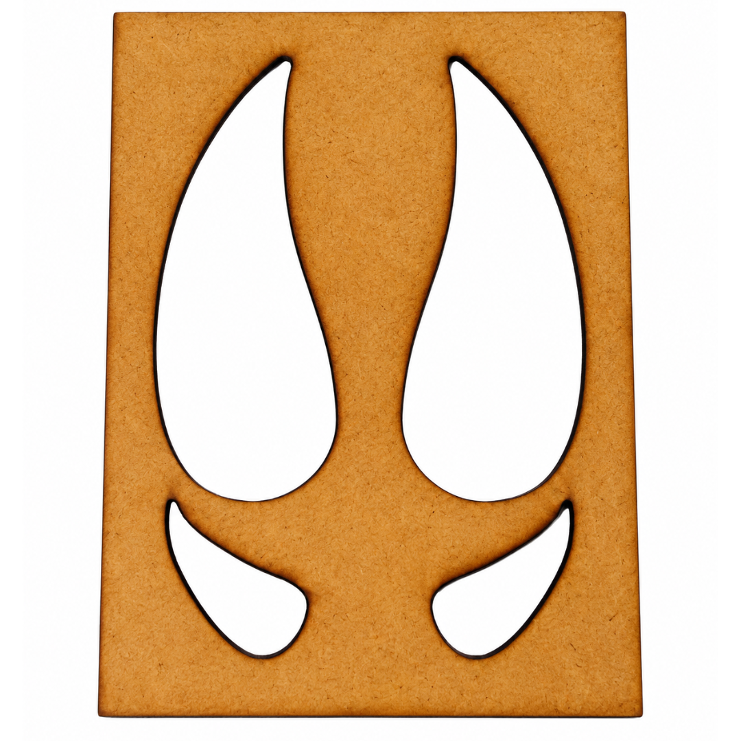 Reindeer Hoof Stencil