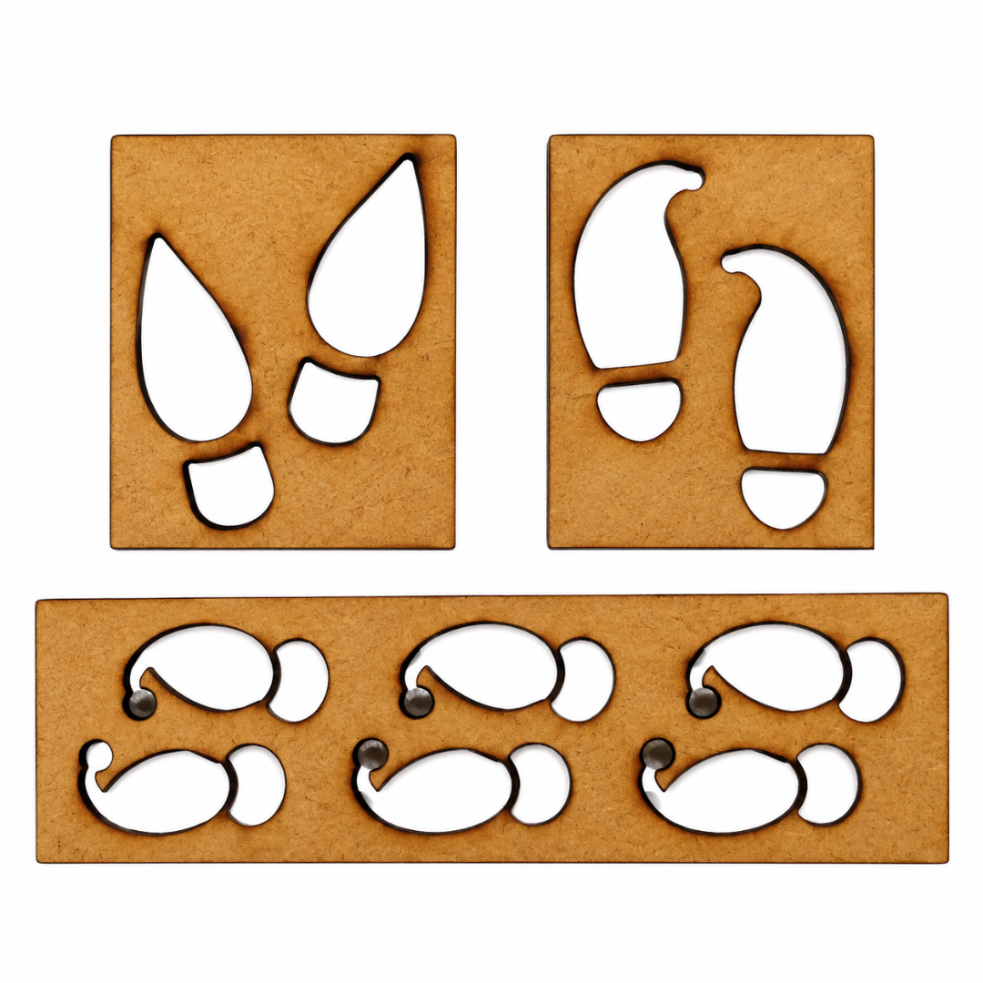Elf Feet Stencils