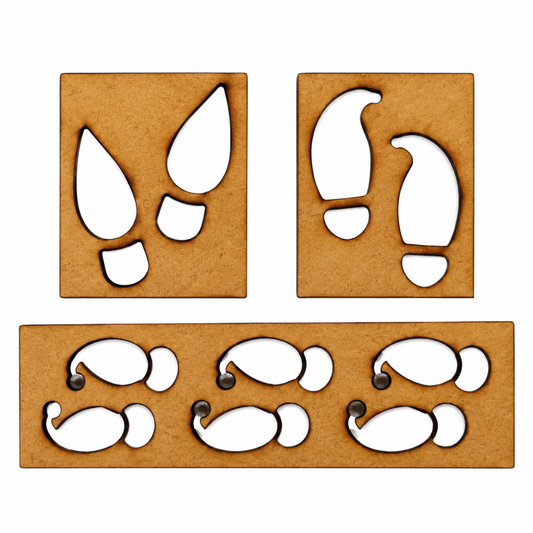 Elf Feet Stencils