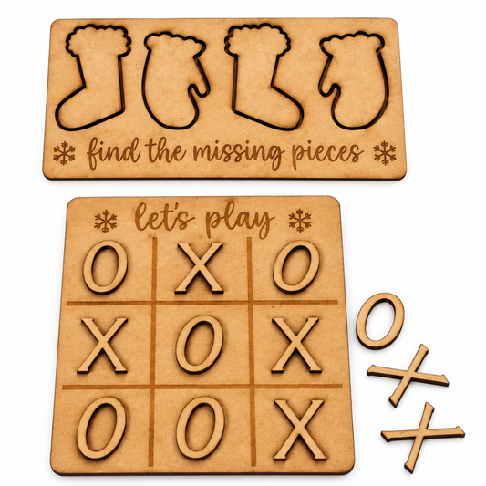 Elf On The Shelf Missing Pieces and Tic Tac Toe