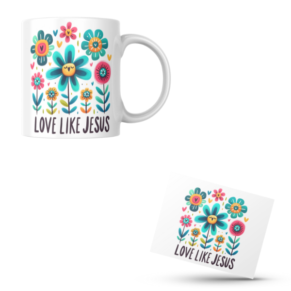 Love Like Jesus Coffee Cup and Coaster Set