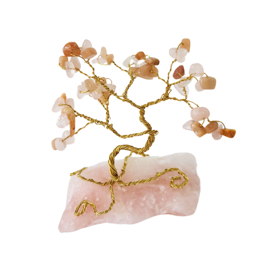 Love's Essence Rose Quartz Gem Tree