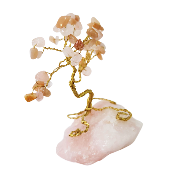 Love's Essence Rose Quartz Gem Tree