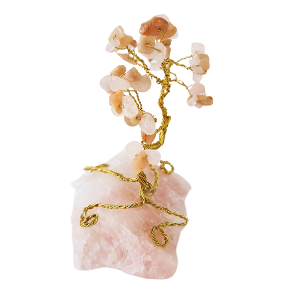 Love's Essence Rose Quartz Gem Tree