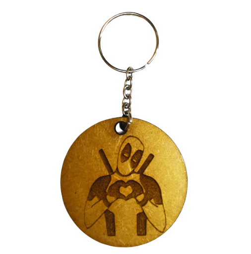 Marvel Deadpool Heart Themed Keyring