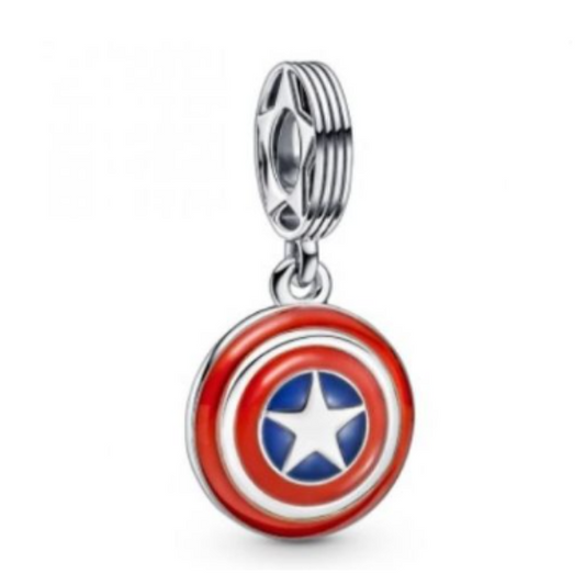 Marvel The Avengers Captain America Shield Dangle Charm