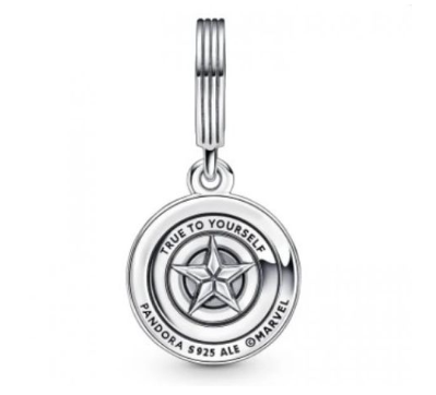 Marvel The Avengers Captain America Shield Dangle Charm