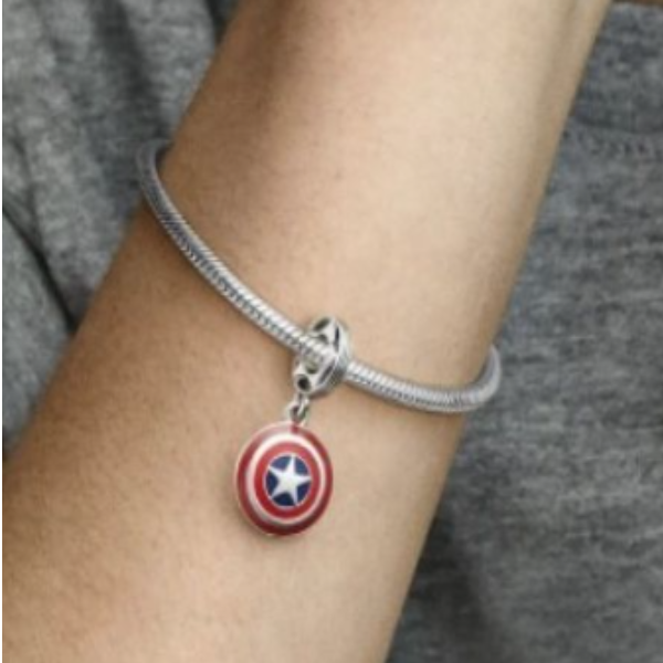 Marvel The Avengers Captain America Shield Dangle Charm