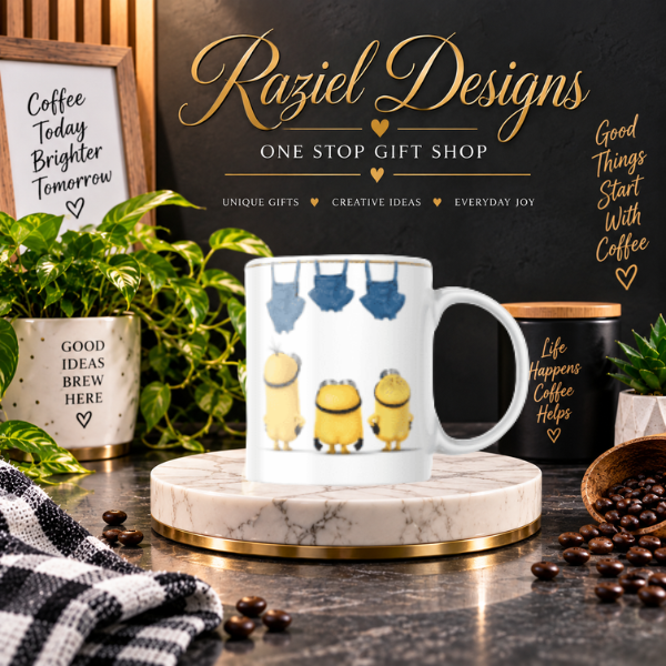 Minion Themed Printed Coffee Cup